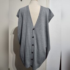 Robert Talbott Carmel Grey 100% Merino Wool Button Up Pockets Size 3X